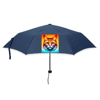 chat - Parapluie standard - marine - Devant