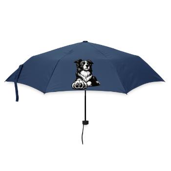 Border Collie Propriétaire Collie Amant de Collie - Parapluie standard - marine - Devant