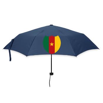 Kamerunische Stolzflagge - Regenschirm (klein) - Navy - Vorne