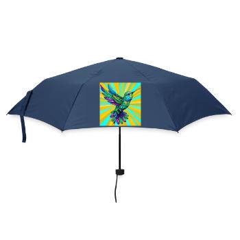 Kolibri - Regenschirm (klein) - Navy - Vorne