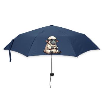 Schaf Schafe Schäfer Schafhalter Schafbock - Regenschirm (klein) - Navy - Vorne
