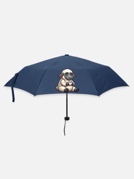 Schaf Schafe Schäfer Schafhalter Schafbock - Regenschirm (klein) - Navy