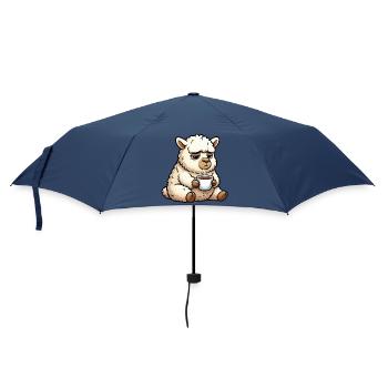 Alpaka lama Alpakabesitzer Alpakaliebhaber Lamas - Regenschirm (klein) - Navy - Vorne