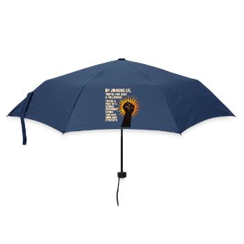 Tibetische Bewegung der Kraft und Hoffnung 1 - Regenschirm (klein) - Navy - Vorne