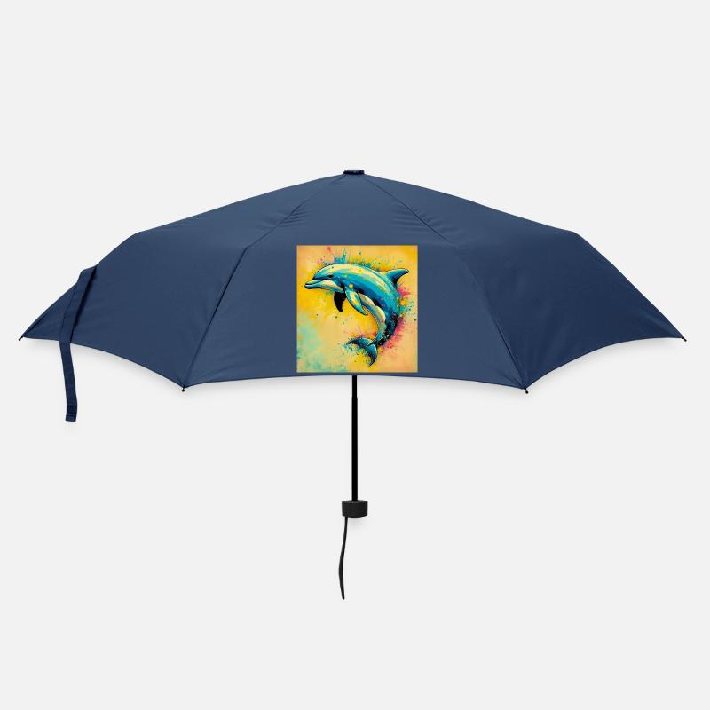 Delfin - Regenschirm (klein) - Navy