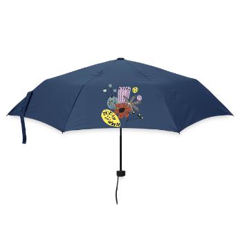Heute ist der Tag  - Regenschirm (klein) - Navy - Vorne