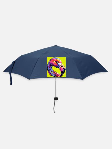 Flamingo - Regenschirm (klein) - Navy