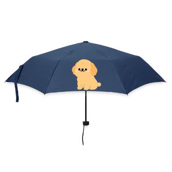 Louveteau Golden Retriever ensoleillé - Parapluie standard - marine - Devant