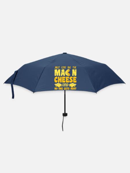 Makkaroni und Käse Mac and Cheese - Regenschirm (klein) - Navy