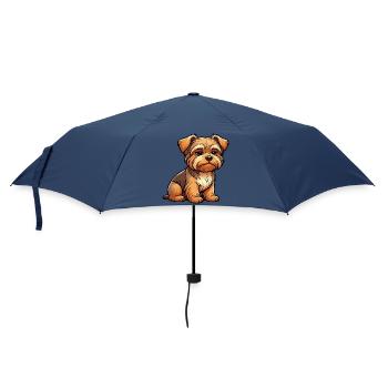 Yorkshire Terrier Yorkie Yorkiebesitzer Yorkies - Regenschirm (klein) - Navy - Vorne