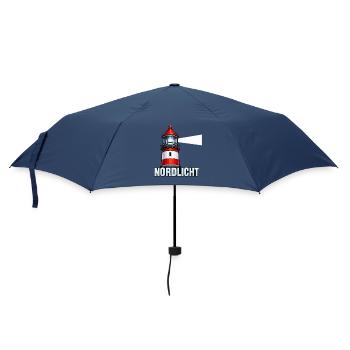 Nordlicht Leuchtturm - Regenschirm (klein) - Navy - Vorne