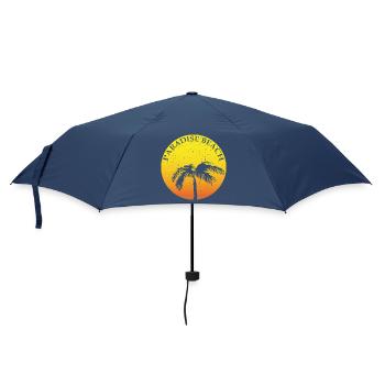 Paradise Beach CLAIM rond avec palmier - Parapluie standard - marine - Devant