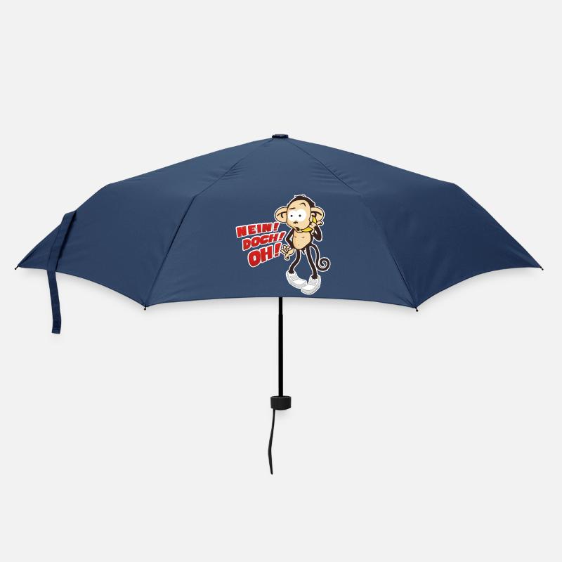 NEIN! DOCH! OH! Bananen! - Regenschirm (klein) - Navy