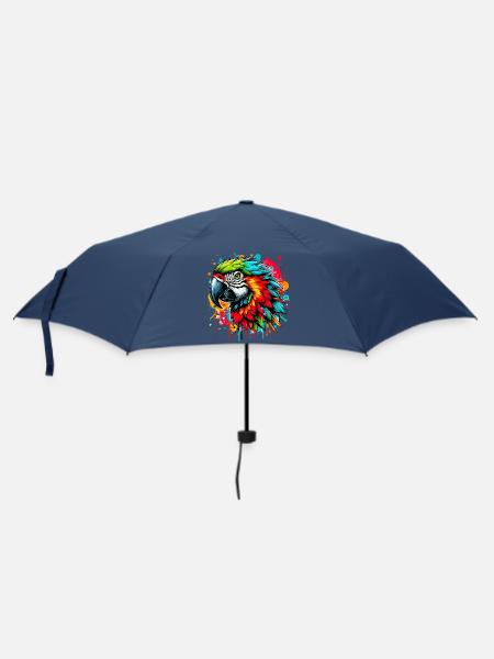 Papagei - Regenschirm (klein) - Navy