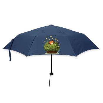 Tiger hidden in the bush magic - Umbrella (small) - navy - Front
