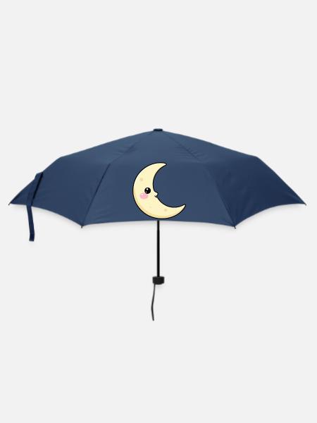 Mond - Regenschirm (klein) - Navy