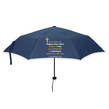 Bible Corinthinens 13:13 Paul Citation Jésus - Parapluie standard - marine - Devant