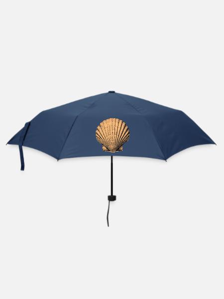 Meer Muschel - Regenschirm (klein) - Navy