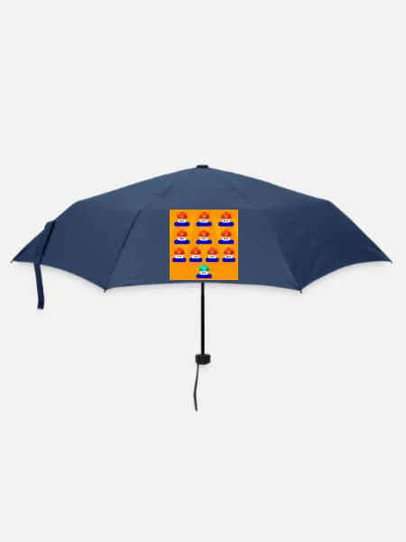Bunte Zahlenfeld-Shirts - Regenschirm (klein) - Navy