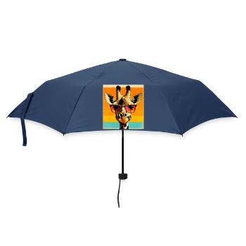 girafe - Parapluie standard - marine - Devant