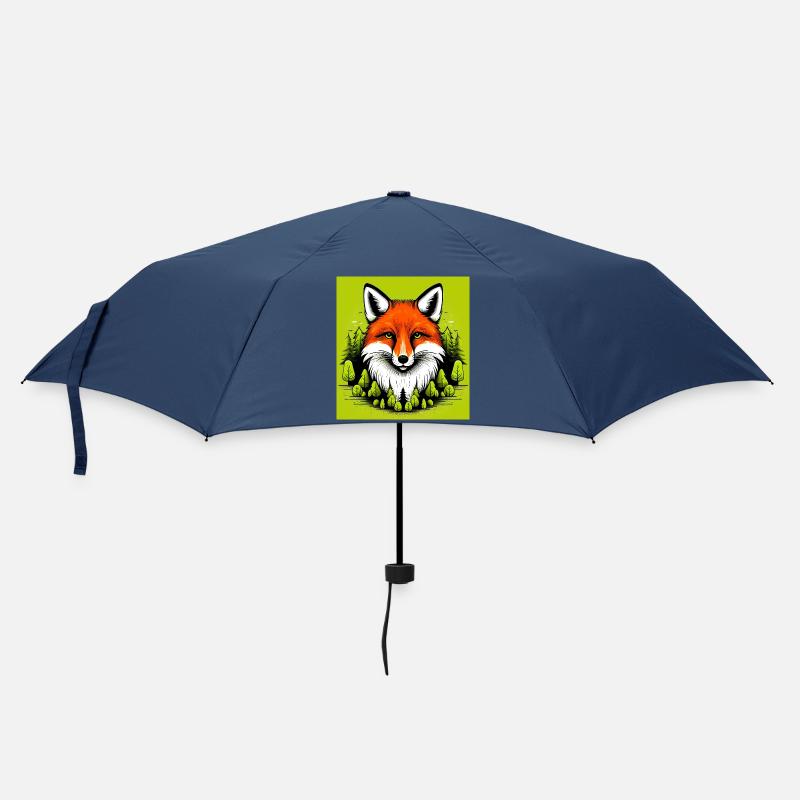 Fuchs - Regenschirm (klein) - Navy