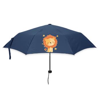 Lion avec ciel étoilé - Parapluie standard - marine - Devant