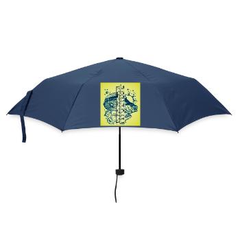 Fischmesser Art Gelb - Regenschirm (klein) - Navy - Vorne
