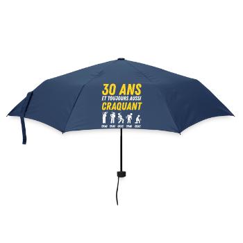 30 ans humour anniversaire vintage - Parapluie standard - marine - Devant