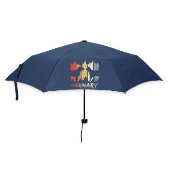 Veterinary Vintage Look - Umbrella (small) - navy - Front