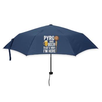 Pyro Strobe Rocket Beer - Regenschirm (klein) - Navy - Vorne