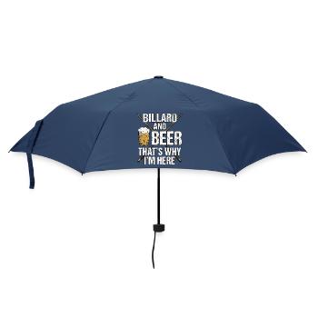 Billard Und Bier Kneipen Design - Regenschirm (klein) - Navy - Vorne