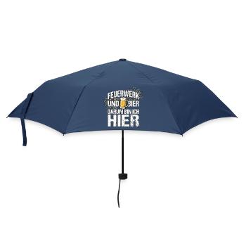 Feuerwerk Und Bier - Regenschirm (klein) - Navy - Vorne