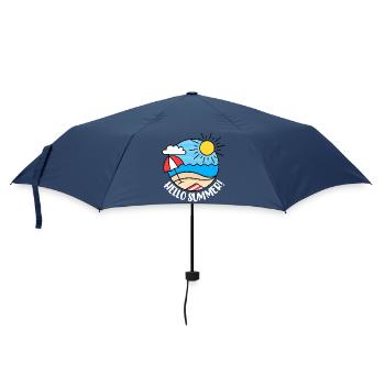 Hello Summer 2 (dark) - Umbrella (small) - navy - Front