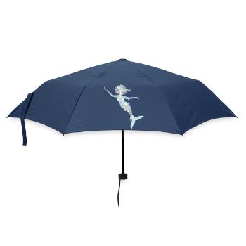 Belle sirène aux couleurs pastel fraîches - Parapluie standard - marine - Devant