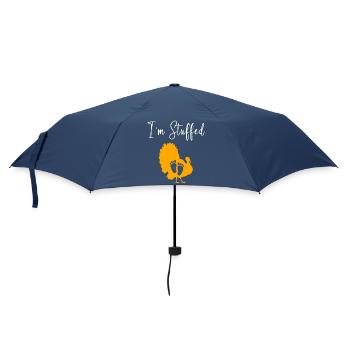 Thanksgiving Gender Reveal Werdende Mutter - Regenschirm (klein) - Navy - Vorne
