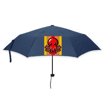 Krake - Regenschirm (klein) - Navy - Vorne