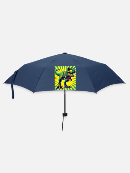 Dinosaurier - Regenschirm (klein) - Navy