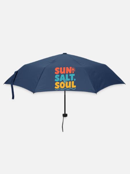 Sonne Salz & Seele - Regenschirm (klein) - Navy