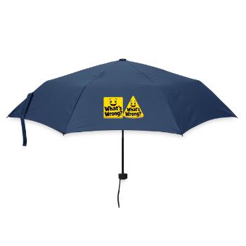What is wrong? Yellow block design - Umbrella (small) - navy - Front