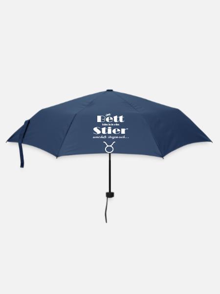 Sternzeichen Stier - Regenschirm (klein) - Navy