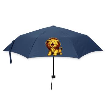 Chat Lion - Parapluie standard - marine - Devant