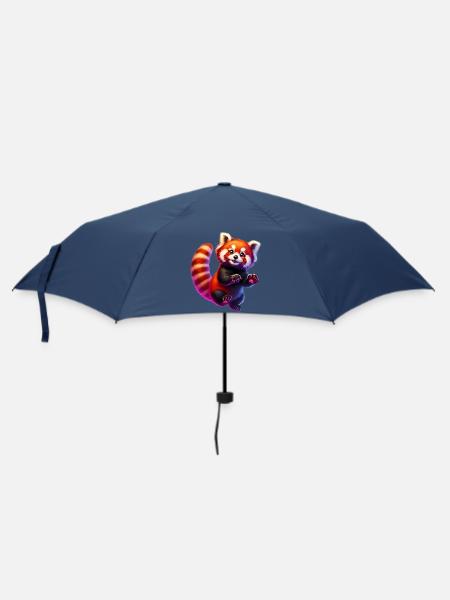 Kleiner Panda - Regenschirm (klein) - Navy