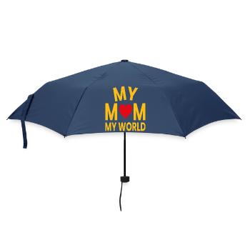 Meine Mutter, meine Welt - Regenschirm (klein) - Navy - Vorne