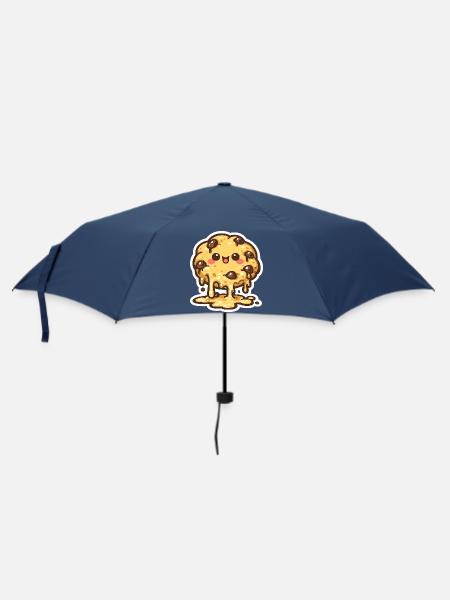 Keks-Monster mit Schmelz-Lächeln - Regenschirm (klein) - Navy
