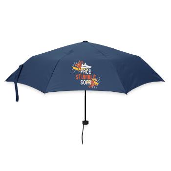 Geschwindigkeit und städtischer Schwung - Regenschirm (klein) - Navy - Vorne