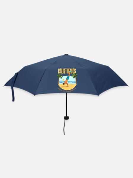 La calisthénie sur la plage - Parapluie standard - marine