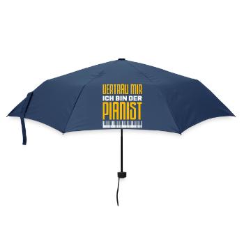 Piano Klavier Musiker Geschenk Geschenkidee - Regenschirm (klein) - Navy - Vorne