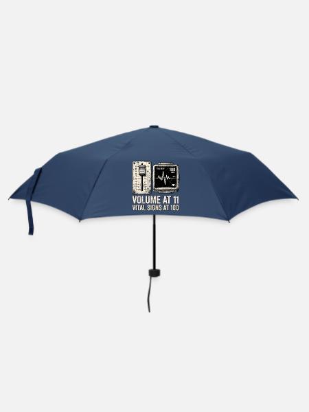 Heavy Metal Lebensretter Sanitäter - Regenschirm (klein) - Navy