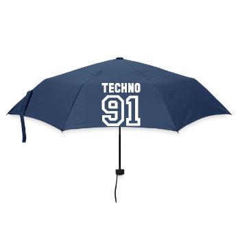 TECHNO Rave 90s Raver - Umbrella (small) - navy - Front
