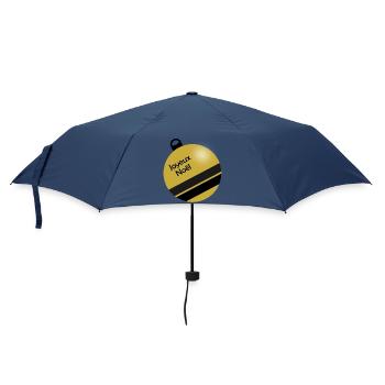 CHRISTMAS. MERRY CHRISTMAS. MERRY CHRISTMAS. NEW YEAR’S DAY - Umbrella (small) - navy - Front